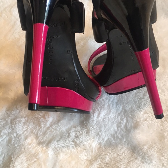 BGBG Hot Pink / Black Sexy Stiletto. Never Worn. 7 - Picture 4 of 7